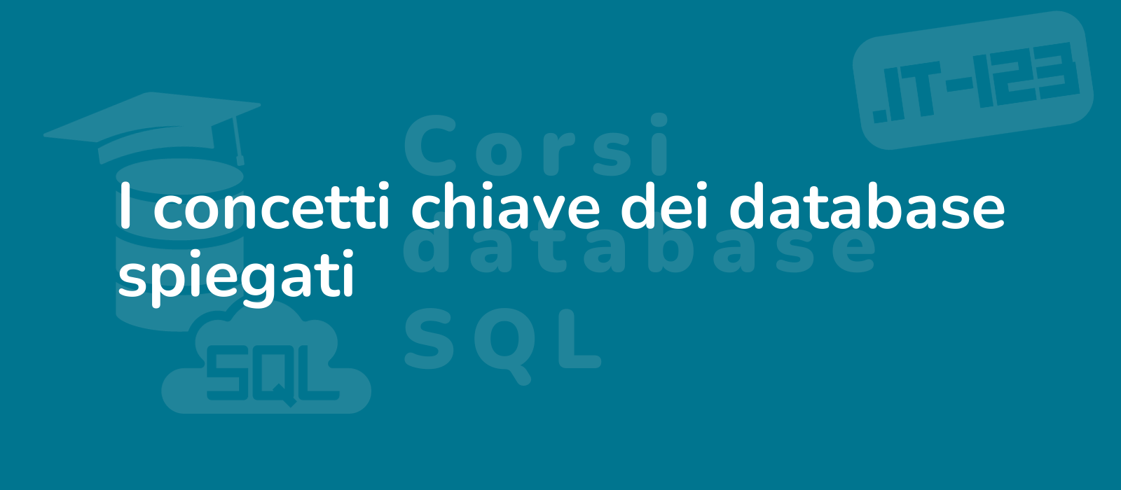 key database concepts explained a concise description for the representative image of the title