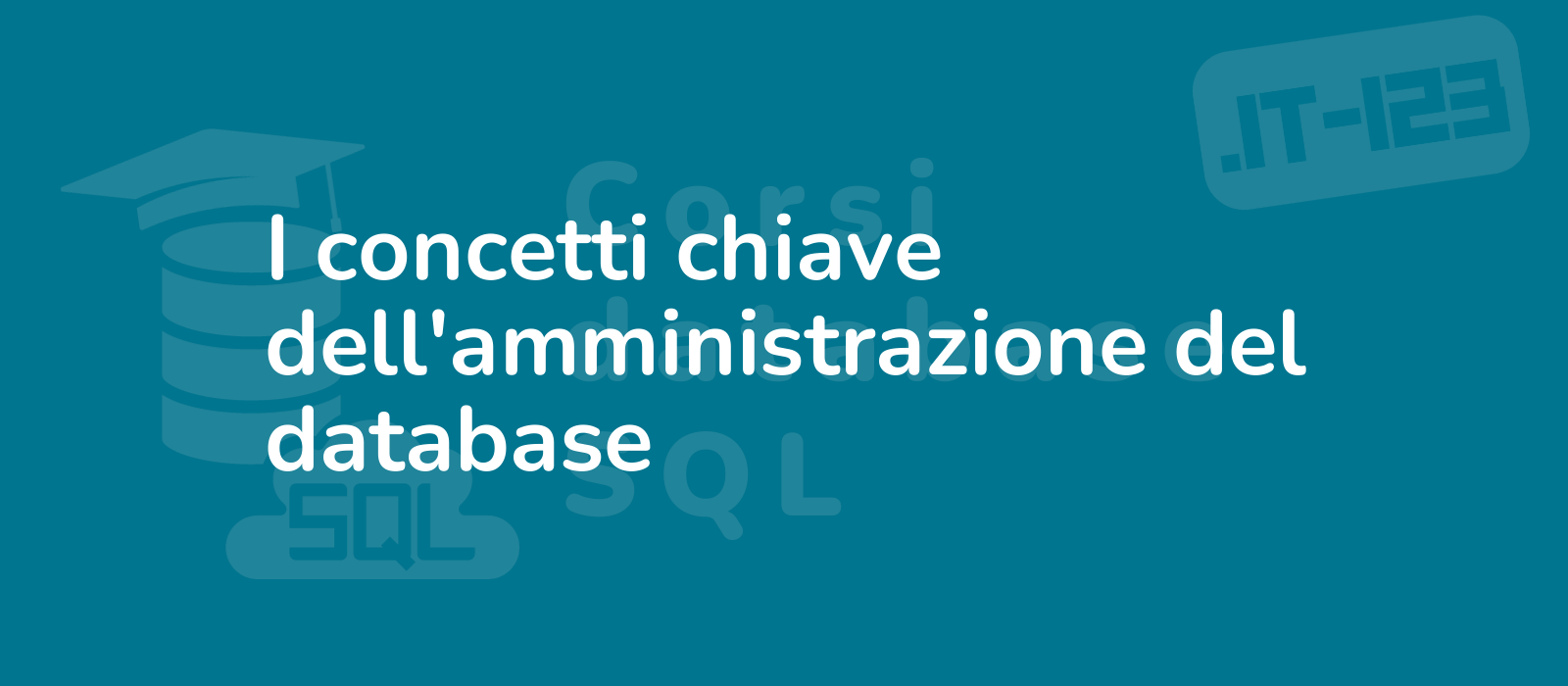 key concepts of database administration illustrated by a sleek modern image with a backdrop of vibrant blue and intricate design 8k quality